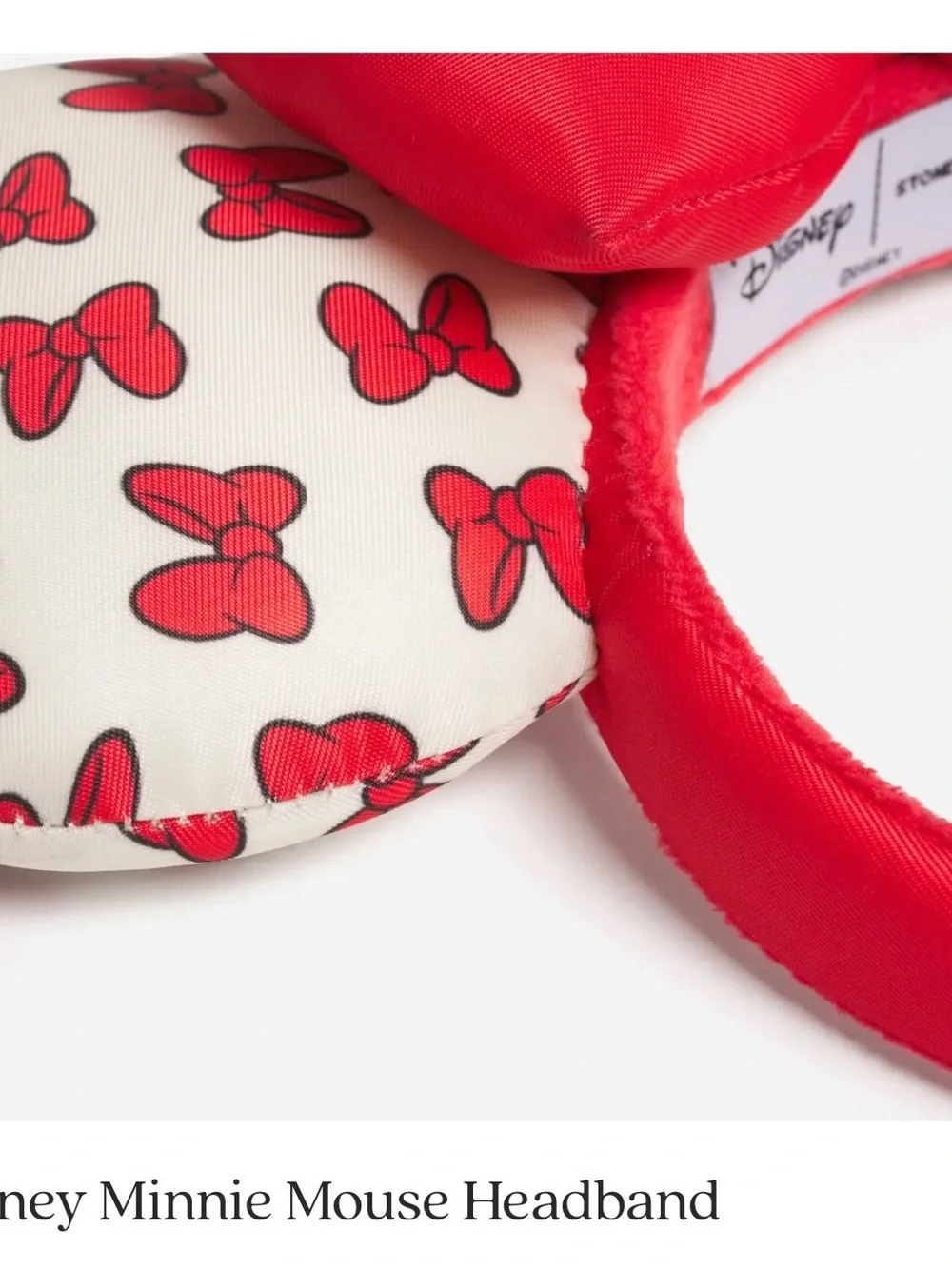 Stoney Clover Lane Minnie Mouse Headband in Red and White nwt/box/bag. Disney